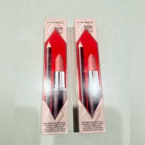 MAC.  Velvet Teddy.  New in box.  Lip liner and full size lipstick.